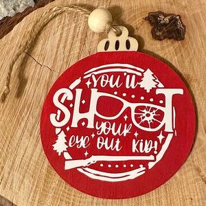 Christmas story, you’ll shoot your eye out kid, Christmas ornament